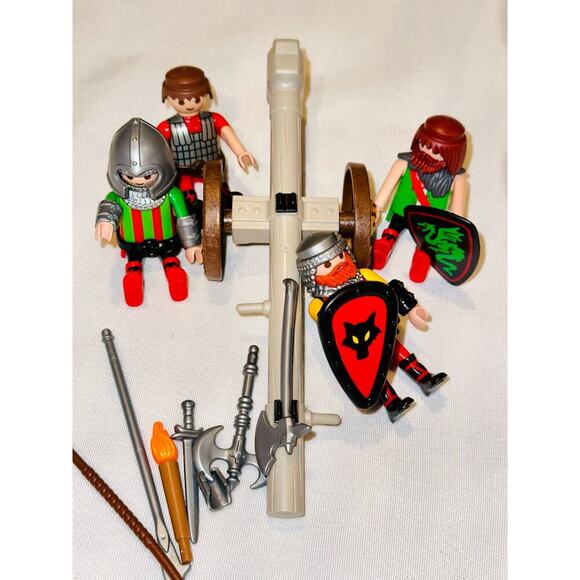 Playmobile figures 5794 4-knights dungeon medieval castle battering ram - Picture 3 of 7